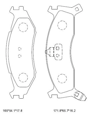 Brake Pad Set, disc brake (KD6302)