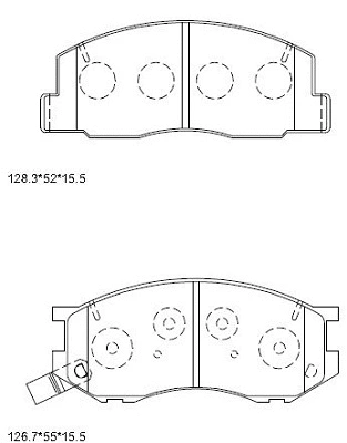 Brake Pad Set, disc brake (KD2727)