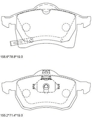 Brake Pad Set, disc brake (KD9752)