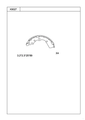Brake Shoe Set (K9027)