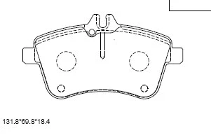 Brake Pad Set, disc brake (KD7585)