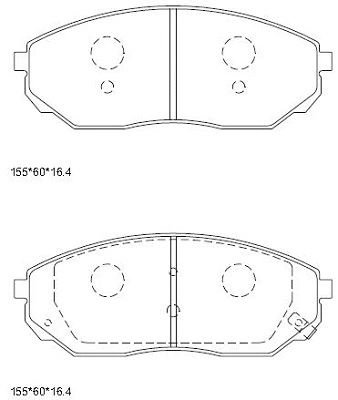 Brake Pad Set, disc brake (KD9717)