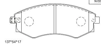 Brake Pad Set, disc brake (KD9713W)