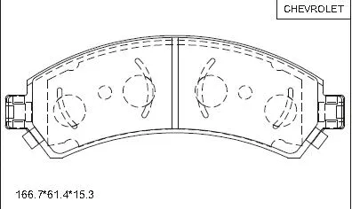 Brake Pad Set, disc brake (KD6206)