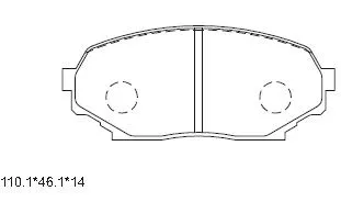 Brake Pad Set, disc brake (KD4703)