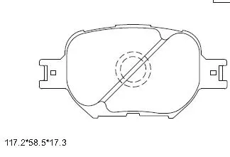 Brake Pad Set, disc brake (KD2603W)