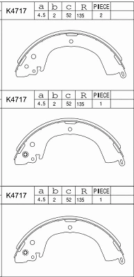 Brake Shoe Set (K4717)