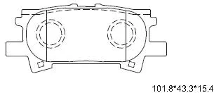 Brake Pad Set, disc brake (KD2783)