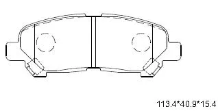 Brake Pad Set, disc brake (KD2507)