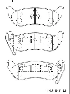 Brake Pad Set, disc brake (KD6522)
