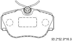 Brake Pad Set, disc brake (KD7763)