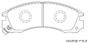 Brake Pad Set, disc brake (KD4243W)