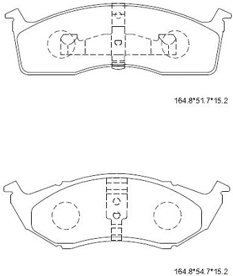 Brake Pad Set, disc brake (KD6751)