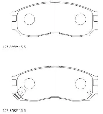 Brake Pad Set, disc brake (KD4631)