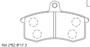 Brake Pad Set, disc brake (KD8701N)
