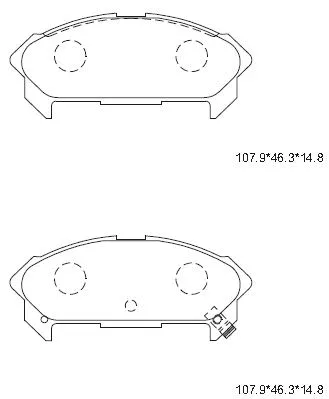 Brake Pad Set, disc brake (KD4704)