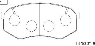 Brake Pad Set, disc brake (KD2775D)