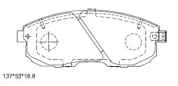 Brake Pad Set, disc brake (KD1515)
