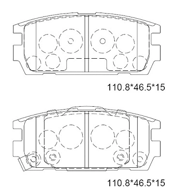 Brake Pad Set, disc brake (KD9712F)