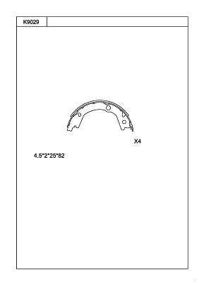 Brake Shoe Set (K9029)
