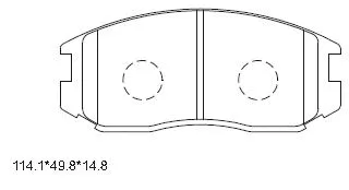 Brake Pad Set, disc brake (KD4718H)