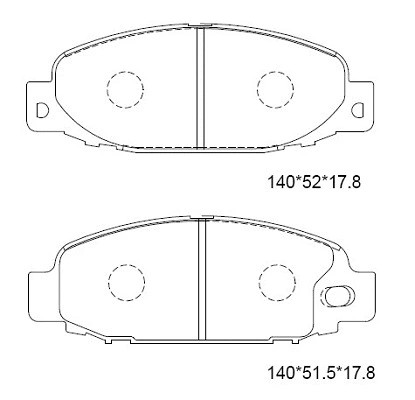 Brake Pad Set, disc brake (KD4343)