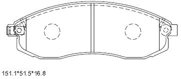 Brake Pad Set, disc brake (KD1782)