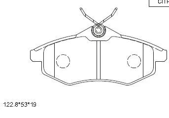 Brake Pad Set, disc brake (KD7539)