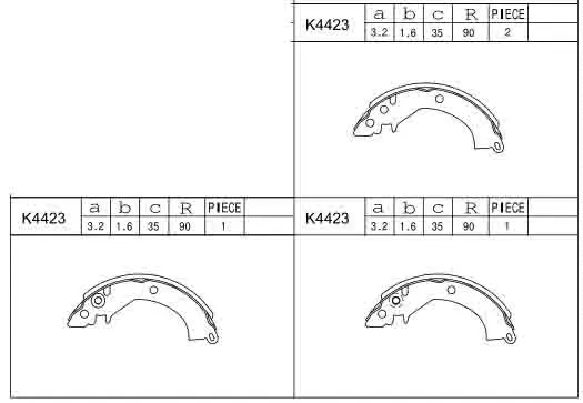 Brake Shoe Set (K4423)