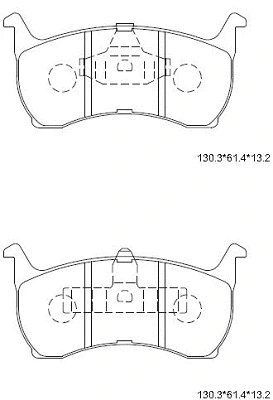 Brake Pad Set, disc brake (KD6711)