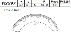 Brake Shoe Set (K2297)
