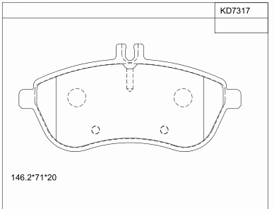 Brake Pad Set, disc brake (KD7317)