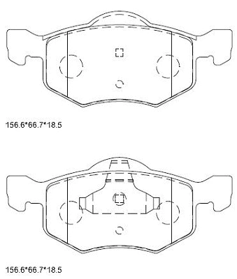 Brake Pad Set, disc brake (KD6331)