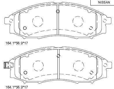 Brake Pad Set, disc brake (KD1357)