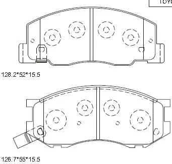 Brake Pad Set, disc brake (KD2717)