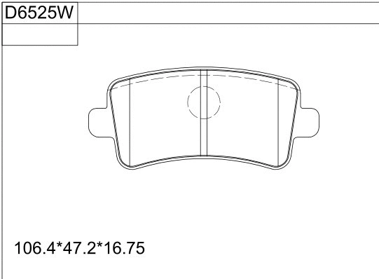 Brake Pad Set, disc brake (KD6525W)