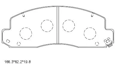 Brake Pad Set, disc brake (KD2531)