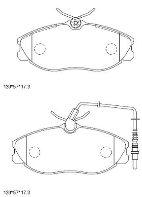 Brake Pad Set, disc brake (KD7729)