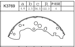 Brake Shoe Set (K3769)