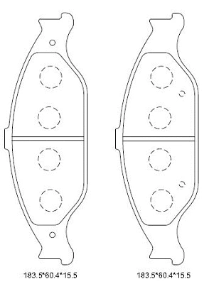 Brake Pad Set, disc brake (KD6748)