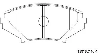 Brake Pad Set, disc brake (KD3719)
