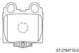 Brake Pad Set, disc brake (KD2722)