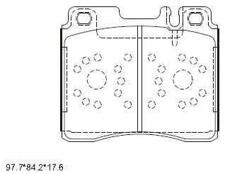 Brake Pad Set, disc brake (KD7745)