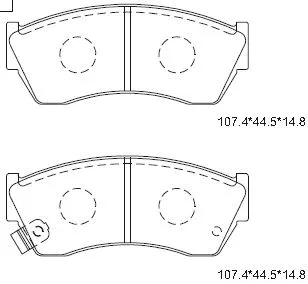 Brake Pad Set, disc brake (KD3779)