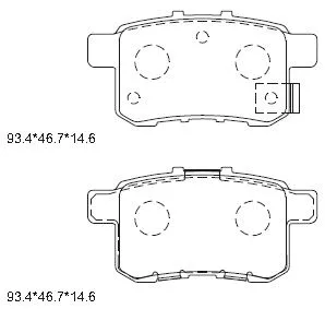 Brake Pad Set, disc brake (KD1749)