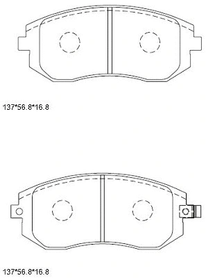 Brake Pad Set, disc brake (KD3704)