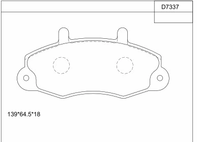 Brake Pad Set, disc brake (KD7337)