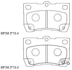Brake Pad Set, disc brake (KD2782)