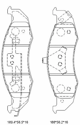 Brake Pad Set, disc brake (KD6777)