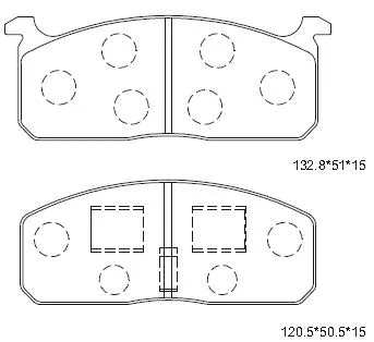 Brake Pad Set, disc brake (KD2635)
